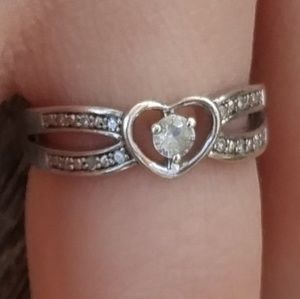 Wkd Sale⭐Real Diamond Heart Ring